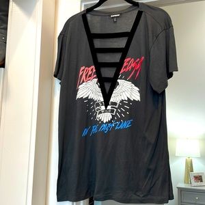 Never worn - sexy black tee